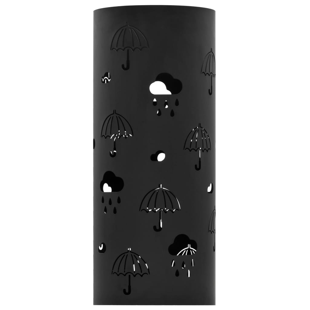 NNEVL Umbrella Stand Umbrellas Steel Black